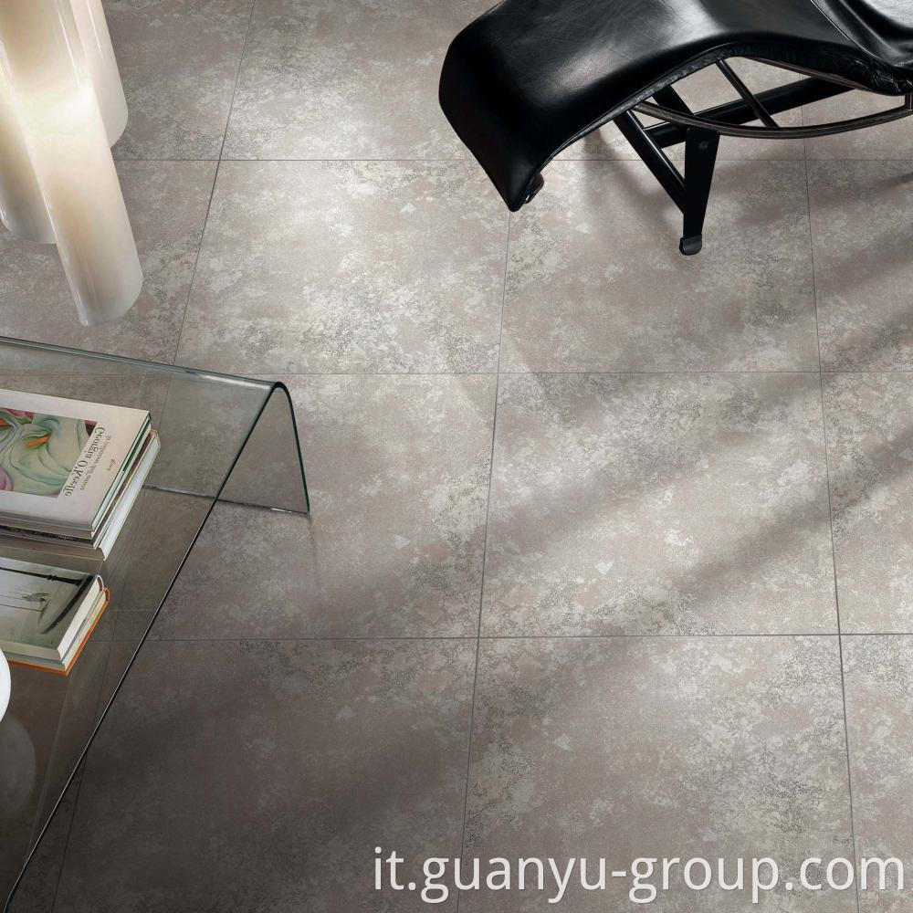 Luxury White Metal Look Porcelain Tile